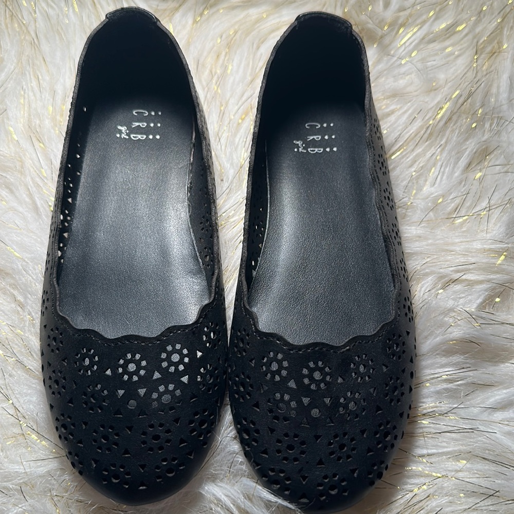 Girls Flats CRB Brand Size2